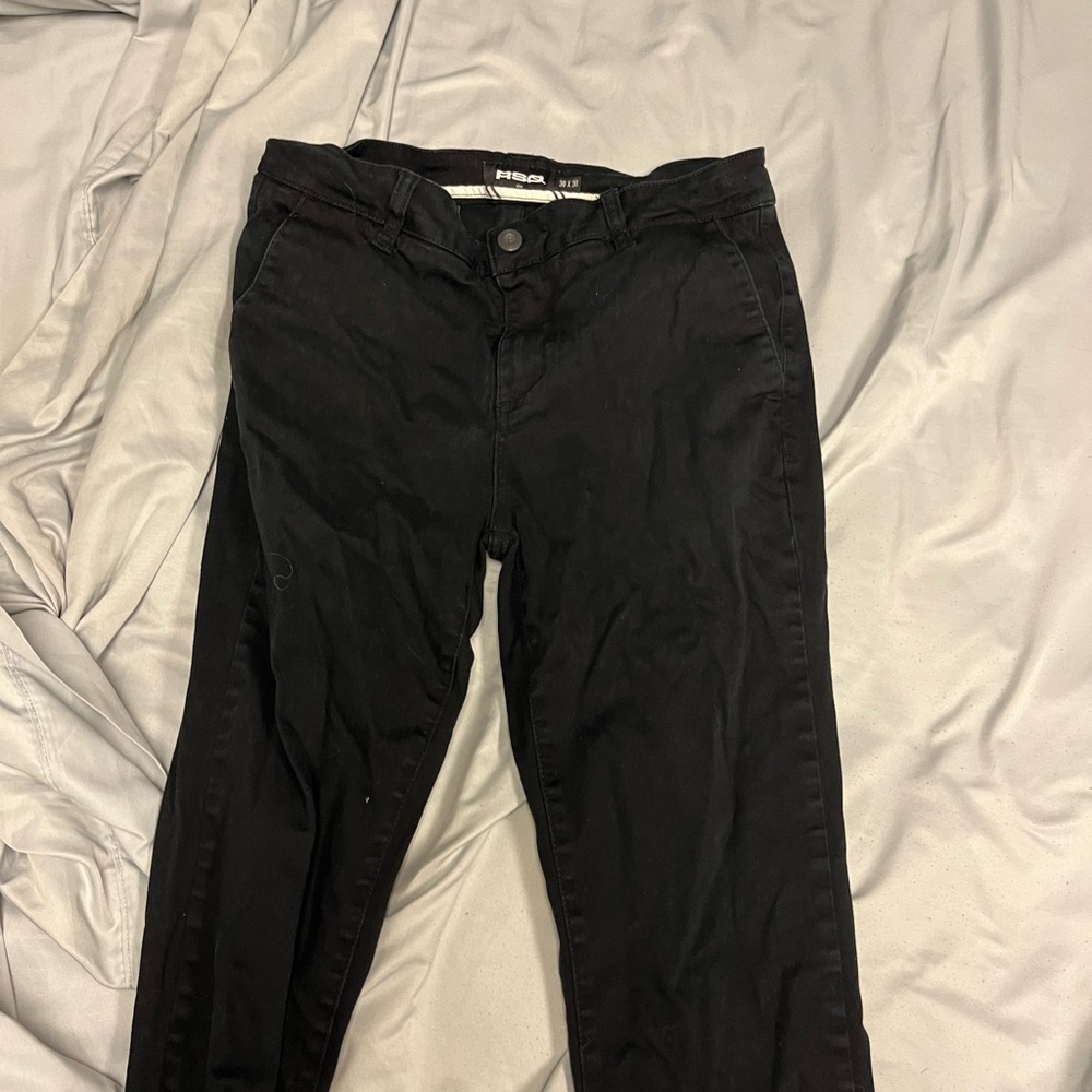Mens black khakis